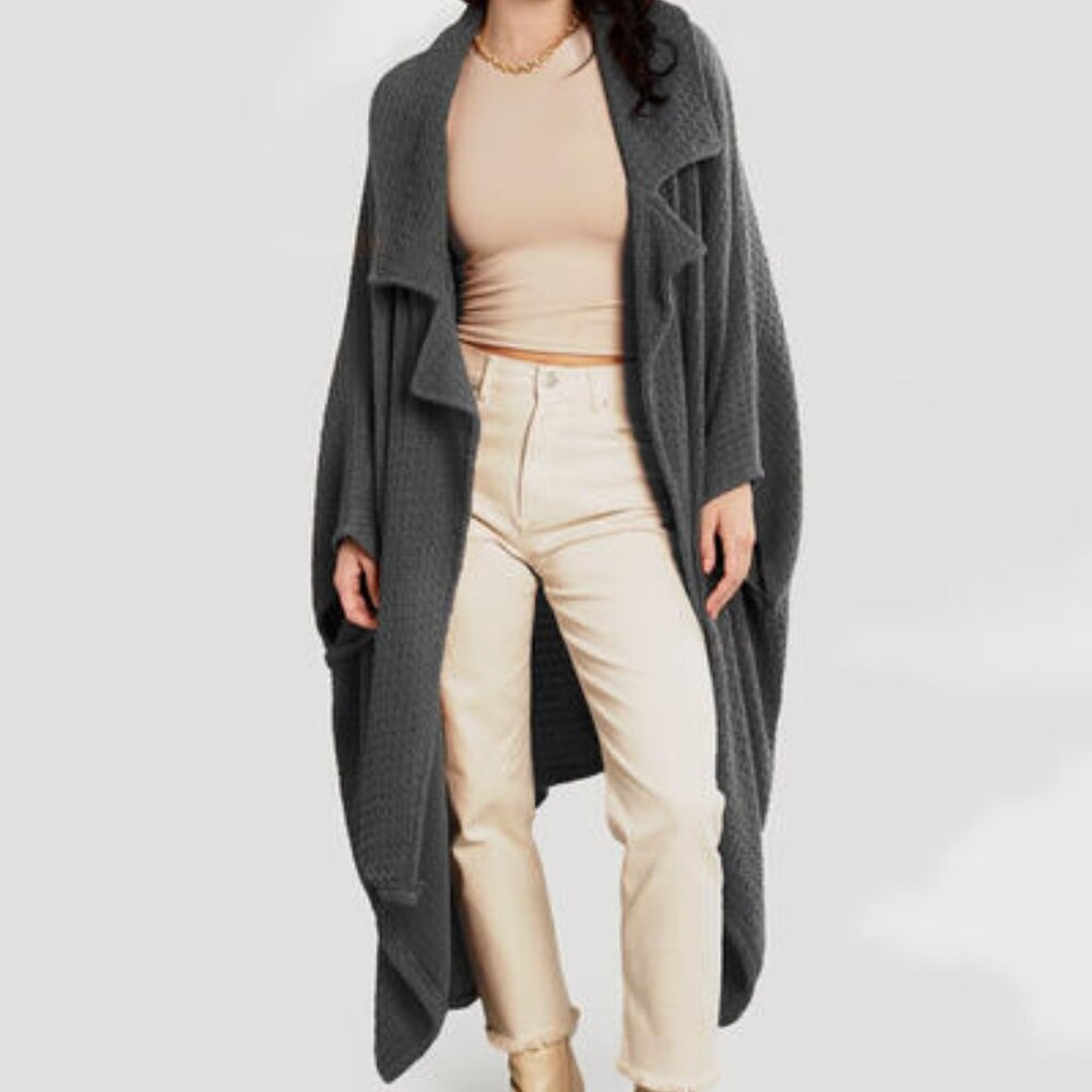 Free People Mile High Waffle Knit Kimono